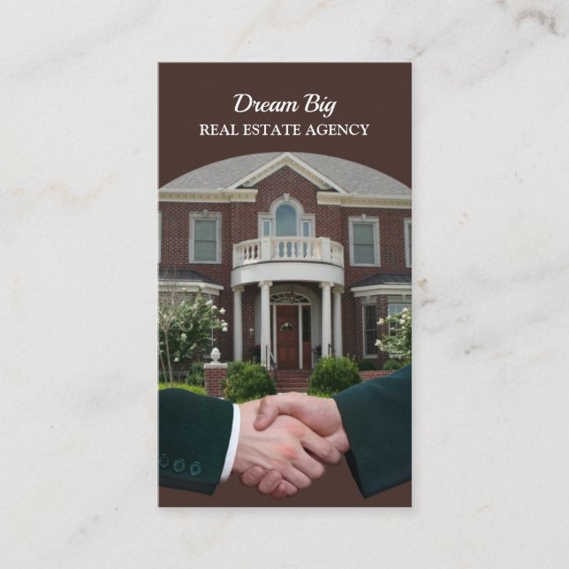 Tarjeta de visita inmobiliaria (Anverso)