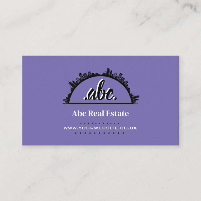 Tarjeta de visita inmobiliaria (Anverso)