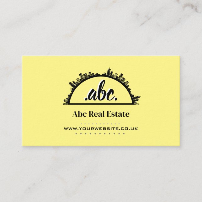 Tarjeta de visita inmobiliaria (Anverso)