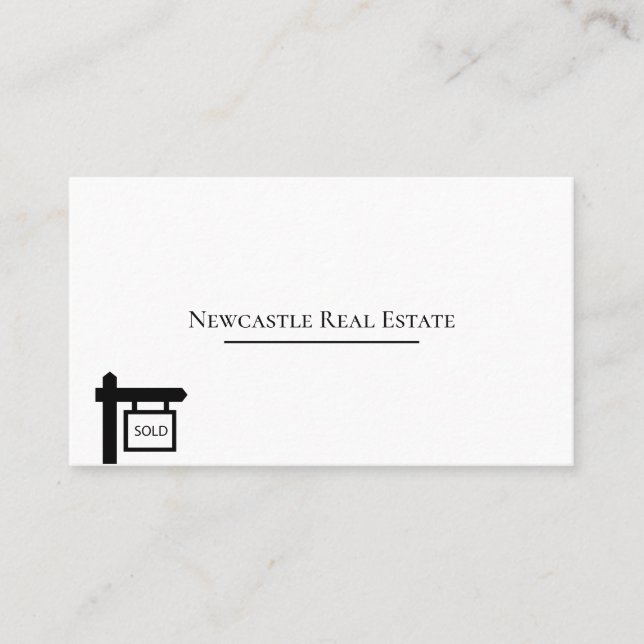 Tarjeta de visita inmobiliaria (Anverso)