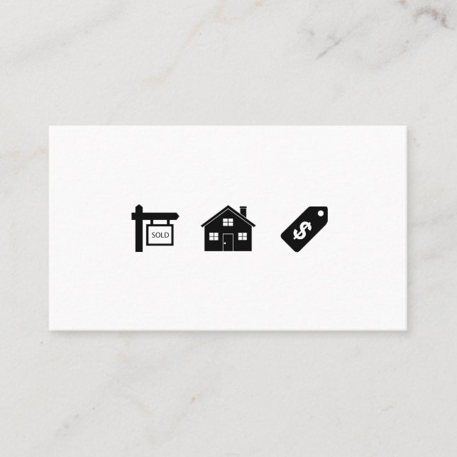 Tarjeta de visita inmobiliaria (Anverso)