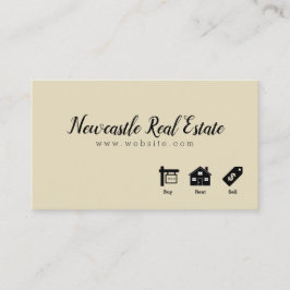 Tarjeta de visita inmobiliaria