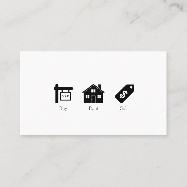 Tarjeta de visita inmobiliaria (Anverso)