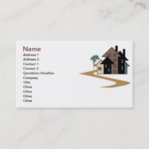 Tarjeta de visita inmobiliaria