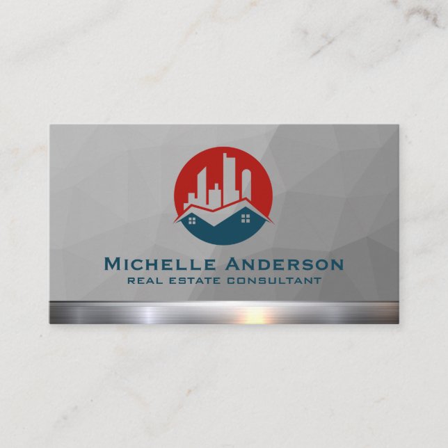 Tarjeta De Visita Inmobiliaria comercial y residencial (Anverso)