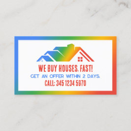 Tarjeta De Visita 🏠 Inmobiliaria Compramos Casas QR