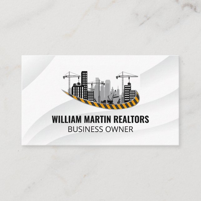 Tarjeta De Visita Inmobiliaria | Desarrollo de la construcción (Anverso)