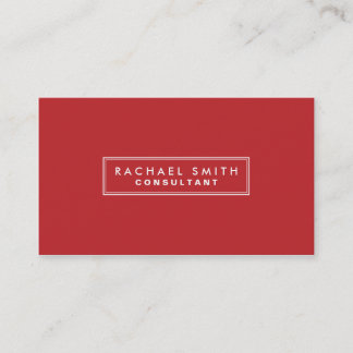 Tarjeta De Visita Inmobiliaria Elegante Roja Profesional