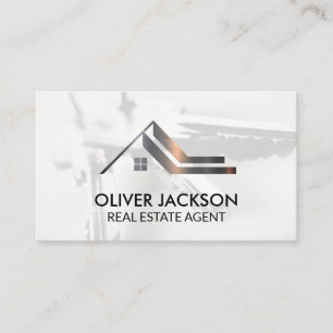 Tarjeta De Visita Inmobiliaria Metalizado   Residencial   Claves
