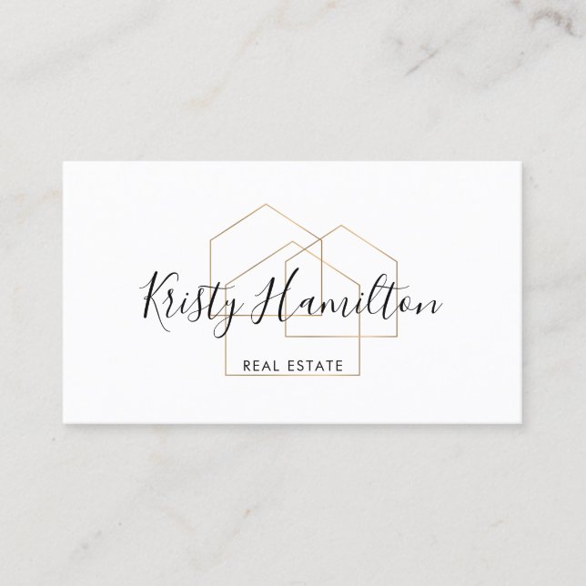 Tarjeta De Visita inmobiliaria profesional inmobiliaria inmobiliaria (Anverso)