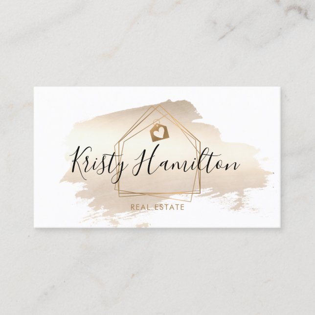 Tarjeta De Visita inmobiliaria profesional inmobiliaria inmobiliaria (Anverso)