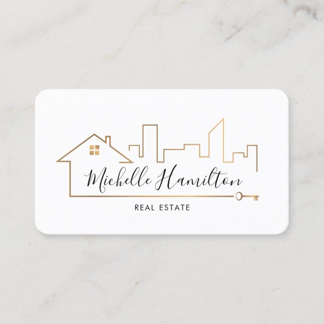 Tarjeta De Visita inmobiliaria profesional inmobiliaria inmobiliaria (Anverso)