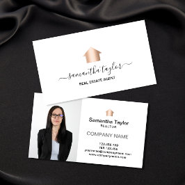 Tarjeta De Visita Inmobiliaria Profesional Insertar o Añadir foto