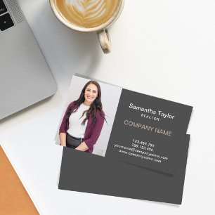 Tarjeta De Visita Inmobiliaria Profesional Insertar o Añadir foto