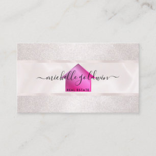 Tarjeta De Visita Inmobiliaria Profesional Moderno Script House Busi