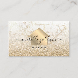 Tarjeta De Visita Inmobiliaria Profesional Moderno Script House Busi