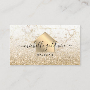 Tarjeta De Visita Inmobiliaria Profesional Moderno Script House Busi