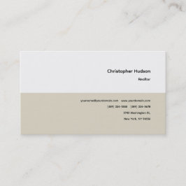 Tarjeta De Visita Inmobiliaria Profesional Realtor Simple