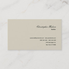 Tarjeta De Visita Inmobiliaria Profesional Realtor Simple