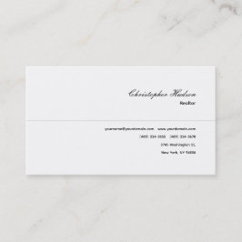 Tarjeta De Visita Inmobiliaria Profesional Realtor Simple