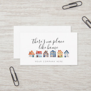 Tarjeta De Visita Inmobiliaria promocional No hay lugar como el hoga