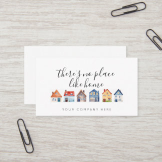 Tarjeta De Visita Inmobiliaria promocional No hay lugar como el hoga