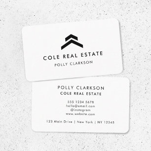 Tarjeta De Visita Inmobiliaria   Realtor de agente de lista mínimo m