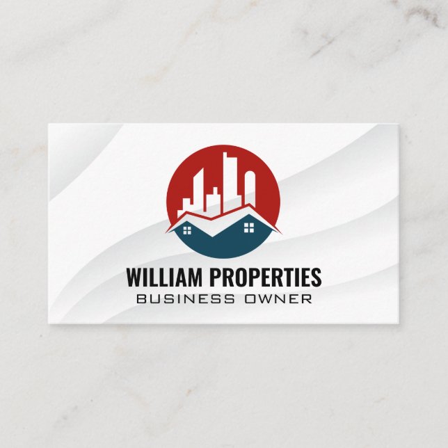 Tarjeta De Visita Inmobiliaria residencial comercial | Propiedad (Anverso)