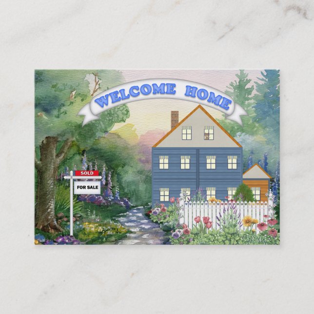 Tarjeta de visita inmobiliaria - SRF (Anverso)