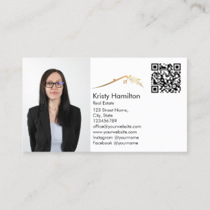 Tarjeta De Visita inmobiliario profesional realinista agregar código