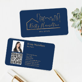 Tarjeta De Visita inmobiliario profesional realinista agregar código