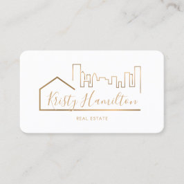 Tarjeta De Visita inmobiliario profesional realinista agregar código