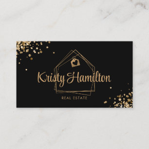 Tarjeta De Visita inmueble de oro