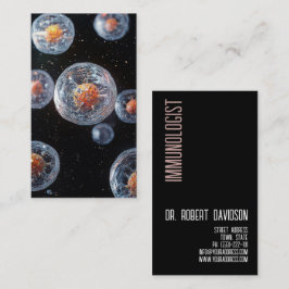 Tarjeta De Visita Inmunólogo Alérgico Médico Médico Moderno Negrita