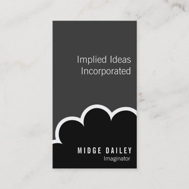 Tarjeta De Visita Innovación Visionaria Creativa Moderna (Anverso)