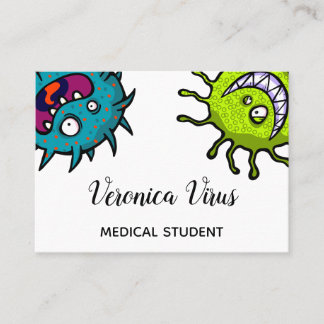 Tarjeta De Visita Insectos dentudos verdes de la alergia de las