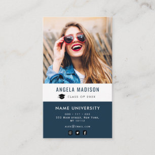 Tarjeta De Visita inserción de graduación personalizada de foto az