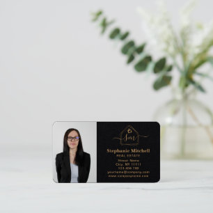Tarjeta De Visita Insertar foto de Realtor inmobiliario Key House Go