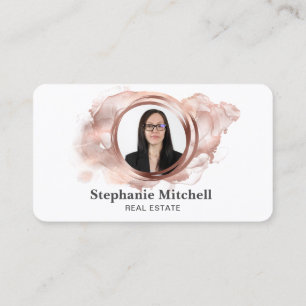 Tarjeta De Visita Insertar Plantilla De Foto Insertar Para Profesion