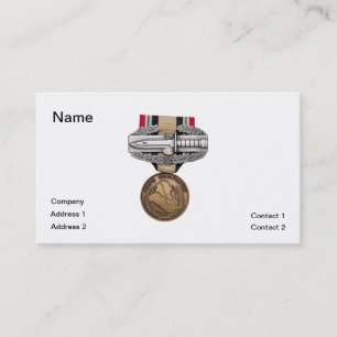 Tarjeta De Visita Insignia de la acción del combate de OIF