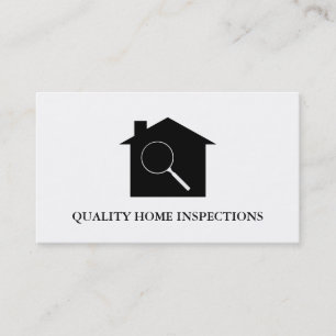 Tarjeta De Visita Inspección del hogar de las propiedades