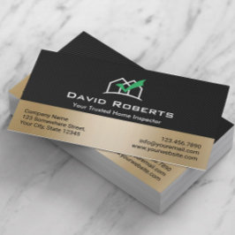 Tarjeta De Visita Inspección en el hogar Inmobiliaria moderna en neg