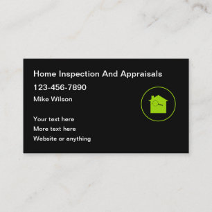 Tarjeta De Visita Inspección Y Valoración En El Hogar