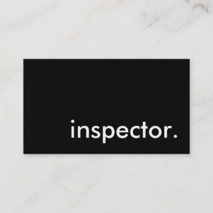 Tarjeta De Visita inspector.