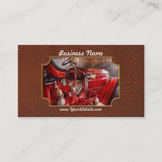 Tarjeta De Visita Inspiración - Camión - Esperando una llamada (Anverso)