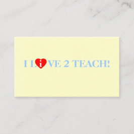 Tarjeta De Visita Inspiración de profesora en la enseñanza