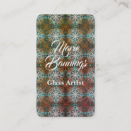 Tarjeta De Visita Inspiraciones del Boho Peacock de Mandala