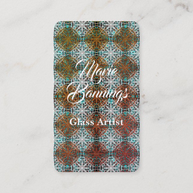 Tarjeta De Visita Inspiraciones del Boho Peacock de Mandala (Anverso)