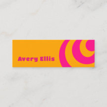 Tarjeta de visita inspirada en el retro