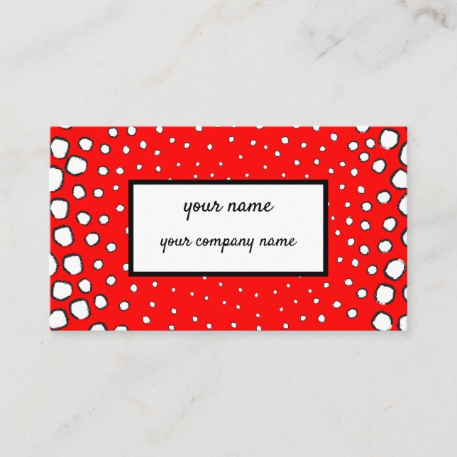 Tarjeta De Visita inspirado en el faisán rojo personalizado (Anverso)